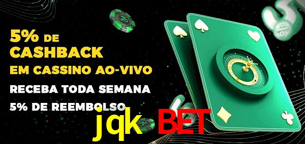 Promoções do cassino ao Vivo jqk bet